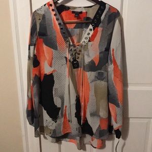 Alfani Torn Edge Blouse